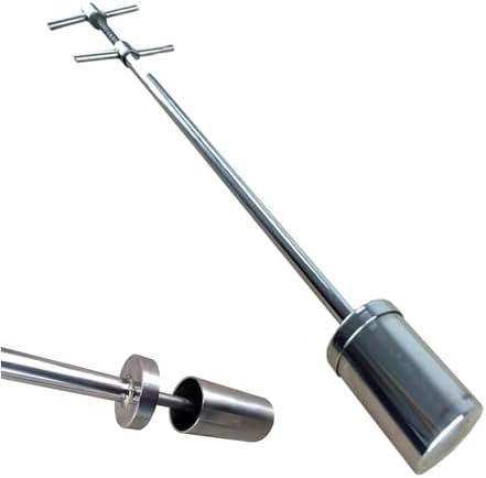 Stainless Steel Water Sample Dipper Cup, Viscous Liquid Sampler Ladle, Lab Sampling Probe Kit (500ml, 1.5m/4.9ft) for Accurate Liquid Analysis