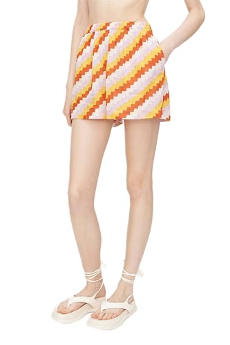 Short de plage Zigzag Compania Fantastica avec imprimé floral coloré