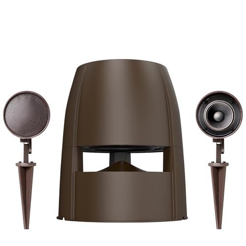 OSD Audio Landscape Speaker Bundle Forza 8 Omni Subwoofer with LS2 Outdoor Satellite Pair Weather-Resistant In-Ground Sound System