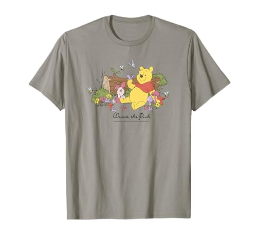T-shirt Disney Winnie l'Ourson fleur papillon vêtement femme original