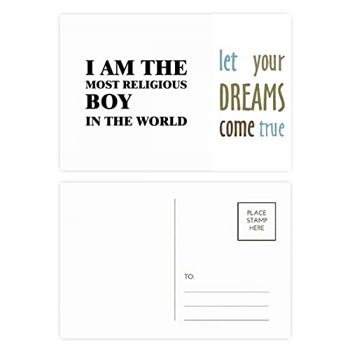 Tarjetas de agradecimiento I Am The Religious Boy para notas de regalo con estilo