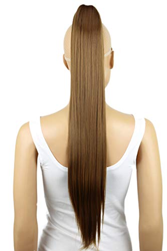 Pretty Shop - Pelo postizo, trenza, cola de caballo, liso, extensiones resistentes...