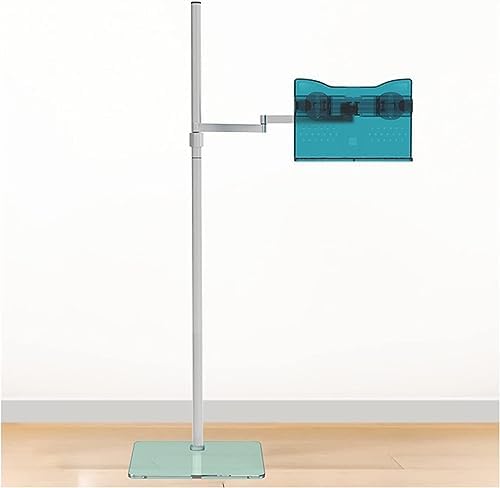 Bookholder Floor Stand, Height Adjustable Book Stand Holder Extra Large Sturdy Rolling Lectern Stand with Wheels, Cookbook Reading Desk Portable Sturdy Lightweight Bookstand (B) (B)