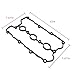 VS50865R VS50541 Valve Cover Gasket Sets & Gasket Maker Fits For 08-19 【AUDI】A4/A5/A6/A7/A8/Q5/Q7/S4/S5/SQ5【PORSCHE】CAYENNE/PANAMERA 3.0L 3.2L 06E103483P,06E103483Q,06E103484N,06E103484P,95810523100