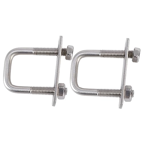STOBAZA 2pcs Screw Damper Shaped Square Right-angle Bolts Silver