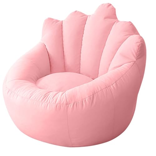 Funda para puf y reposapiés de Peluche sin Relleno, Organizador de Ropa para Guardar Peluches, Funda de Lona de algodón para Tumbona o sofá.,D,70x80cm