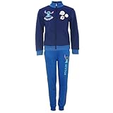 trainingsanzug herren sale ✅ Cooles Design: Zweiteiliger Jogginganzug mit Stitch-Motiv, bestehend aus Jacke mit Reißverschluss und passender Sporthose
