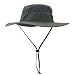 Home Prefer Men's Sun Hat UPF 50+ Wide Brim Bucket Hat Windproof Fishing Hats Dark Gray (Non Logo)