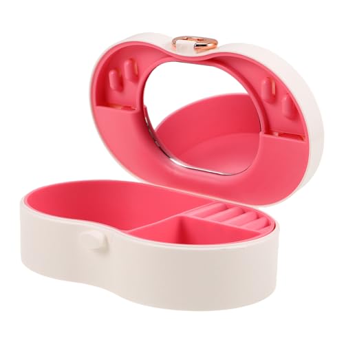 Toyvian Valigetta per Trucchi Ragazza con Specchio e Design Fiocco Organizer per Gioielli e Trucco in Resistente per Giochi di Ruolo per Ragazzo Ragazza