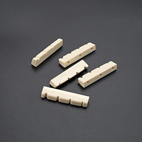 Vaguelly Bass 5Pcs Plastic Slotted Guitar Nuts Electric Guitar Nut Guitar Instrument Accessories Precision Instruments #TOP2
