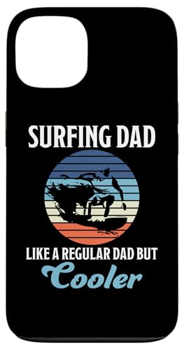 Custodia per iPhone 13 Surfing Dad Surf Vater Surf Tavola da Surf Onde Papa Surfer