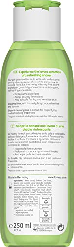 lavera Body Wash Refreshing, Protects the skin flora, Natural Cosmetics, Vegan, With organic lime and organic lemongras - Image 2