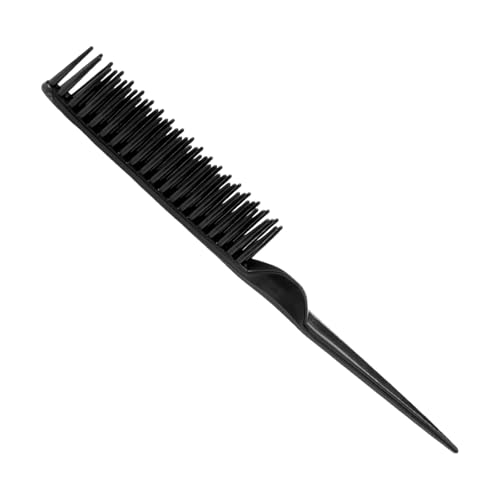 Image of 3 Row Detangling Comb for 4C, Afro & Curly Hair – Styling Comb for Defining, Separating & Wash Day Curls – Natural Hair Tool (Black)