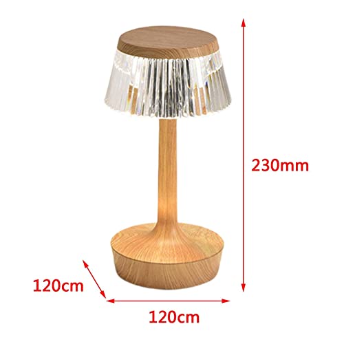 Image of Ritmo (16 Color Portable Crystal LED Table Lamp with Touch Sensor - RGB Light with Remote Control Dimmable and Adjustable Brightness, Rechargeable Lamp, Desk Lamp for Night, Living Room.