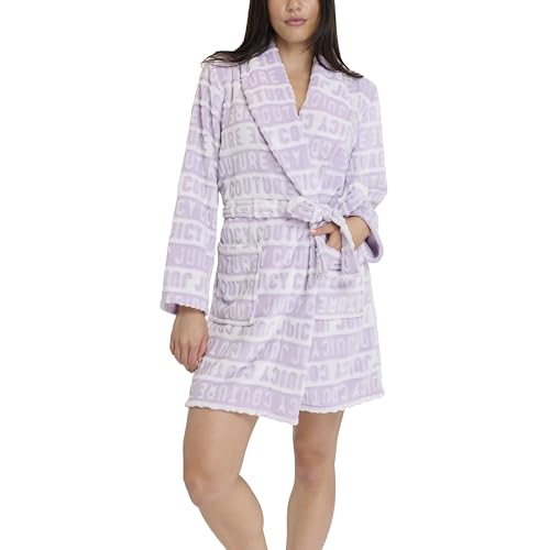 Image of Juicy Couture Women's Super Soft Luxe Plush Shawl Collar Robe