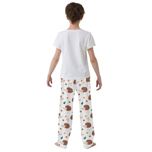 ZZKKO Cute Hedgehog Mushroom Berries Boys Pants for Kids Jogger Pants with Pockets S-XL3