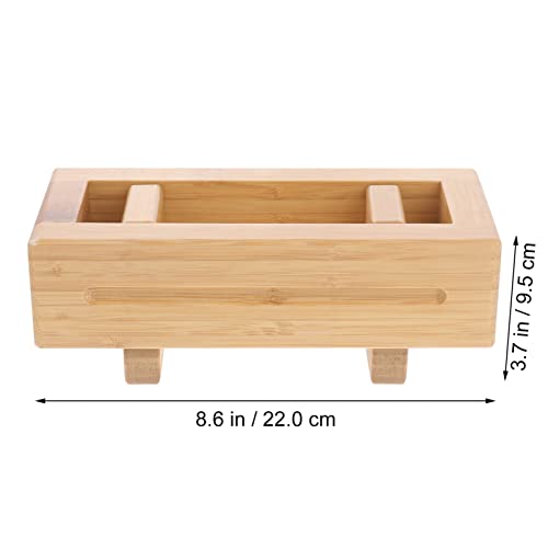 Yardwe Wood Sushi Press Mold Oshizushi Mold Box Bamboo Sushi Maker Tool Diy Wood Sushi Making Kit For Home Sushi Rice Roll Mold Tool Set #TOP2