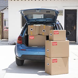 Immuson 3" X 5" Fragile Handle With Care Warning Stickers For Shipping And Packing,Warning Fragile Tape,500 Labels Per Roll #TOP1