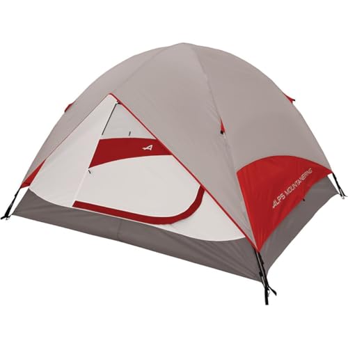 ALPS Mountaineering Meramac 4-Person Tent, Gray/Red