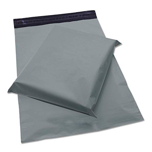 16" x 21" Inch Plastic Grey Mailing Postage Bags | Self Adhesive | Waterproof (Pack of 1000)