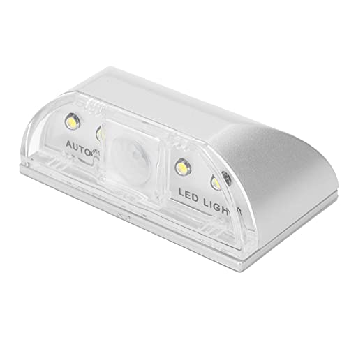Ausla Luz de Ojo de Cerradura, Lámpara con Sensor Infrarrojo ABS con Modo Nocturno Automático, 4 LED Brillantes, Ideal para Cerraduras de Puertas y Uso Doméstico