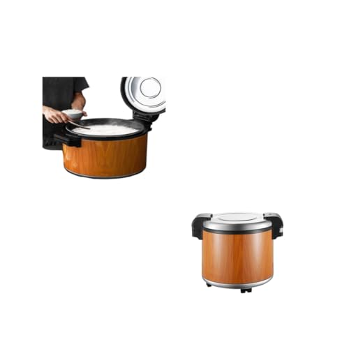 Fabig 家庭用・業務用大容量 23L 電気保温桶 (炊飯器) こびりつかない鍋 自動調理 ご飯/スチーム 健康食品/野菜作り 調理鍋 40-50 人用 密閉 立体断熱 24 時間保温持続 H12