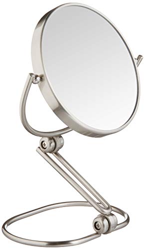 Jerdon 6-Inch Folding Travel Mirror - Magnifying Makeup Mirror With 10X Magnification - Nickel Finish - Model Mc450N #TOP5