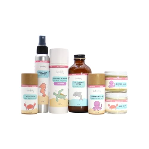 Juice Those Wipes - Make Baby Wipes with All Natural Concentrate Solution to Use with Cloth or Disposables - Makes 2+ Gallons No-Rinse Formula Gentle on Baby's Bottom – Use at Home or Travel - Glass