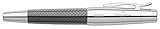 [page_title]-Faber-Castell 148240 - Füllfederhalter e-motion Edelharz Parkett,Feder: M, inklusive Geschenkverpackung, Schaftfarbe: schwarz / silber
