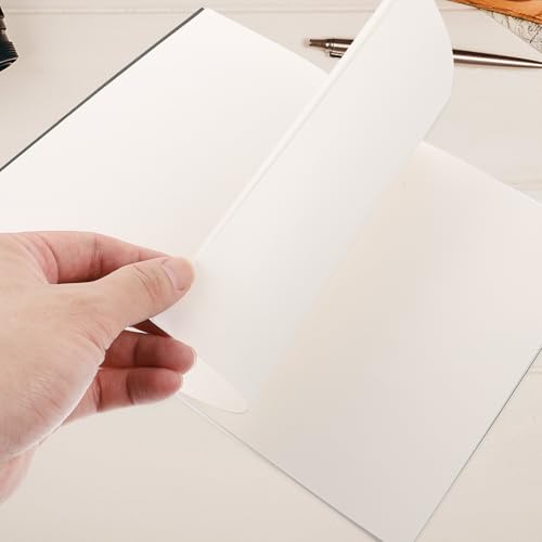 Cuaderno diario de papel kraft negro A5 Hohopeti de 12 piezas, ideal para notas de clase y viajes 6