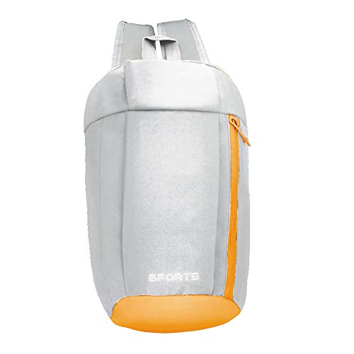 BeGrit Outdoor Backpack Hiking Daypack Mini Small Casual Bookbags 10L for Kids Adult, Grey