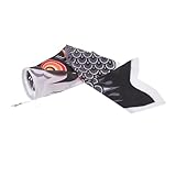 Significado simbólico: como manga de viento de pez carpa japonés, esta pancarta representa el coraje y el , lo que la convierte en una bandera de carpa serpentina para el día del o como un regalo significativo, bandera de serpentinas, pez serpentina japonés