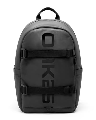 OAK25 Rucksack Reflektierend Herren Damen Teenager Schwarz - Luminite Pack - Reflektierender Schulrucksack mit Laptopfach für Mädchen Jungen - Schule Uni Arbeit - Wasserabweisend