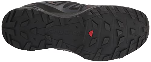 Salomon X Crest Gore-Tex Hiking Shoes For Women Trail Running, Ebony/Wine Tasting/Peppercorn, 8.5 #TOP3