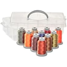 The Fall Collection - Glide Polyester Thread No 40-10 Vibrant Colors for Quilting, Sewing, and Embroidery - 1,100yds Spools - Trilobal Versatile Sewing Thread Kit for Craft Enthusiasts