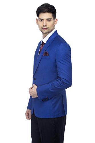 Image of FAVOROSKI Designer Men's Slim Fit Notched Lapel Single Breasted Solid Blazer