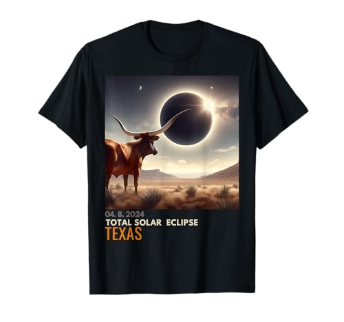 Eclipse solar total de Texas 2024 conmemorativo astronómico Camiseta