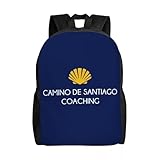 Mochila personalizada Camino de Santiago de Compostela Santo para hombres mujeres estudiantes de escuela universitaria Mochila para portátiles de 15 pulgadas Regalos de vacaciones al aire libre