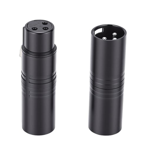 GOWENIC 1 �y�A 3 �s�� XLR �A�_�v�^�[�A�X�v�����O ���b�L���O ���b�`�ƃj�b�P�����b�L���t�� XLR �R�l�N�^�[�A�}�C�N �A���v �~�L�T�[ �A�N�e�B�u �X�s�[�J�[�p