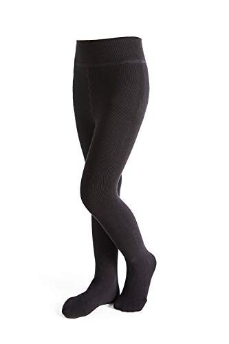 HowJoJo Girls Cotton Winter Fleece Lined Tights Warm Thermal Footed Legging Pants Black 7-9 Years