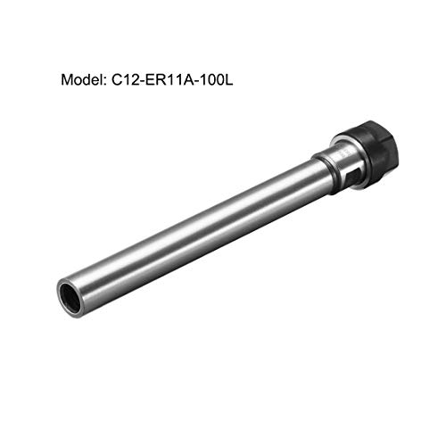Sourcingmap C12 ER11A 100L Router Collet Chuck Extension Rod Straight CNC Milling Tool Holder, C12-ER11A-100L - Image 3