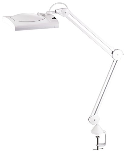 Preisvergleich Produktbild Alco 9223 LED Lupenleuchte mit Tischklemme weiß