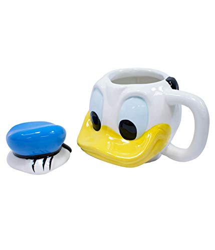 Caneca Porcelana Rosto Pato Donald 470 Ml - Disney