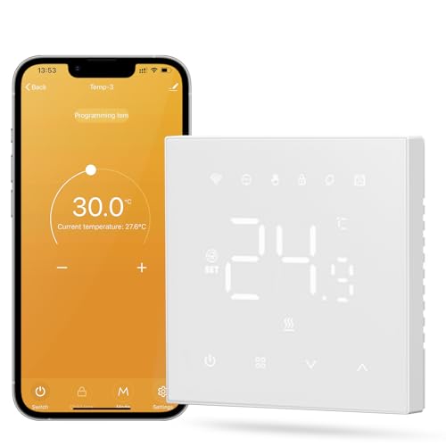 Smart Thermostat Fussbodenheizung Wasser, Tuya WiFi Heizungstherm...