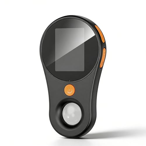Image of Handheld Digital Microscope, Portable Pocket Mini, 2in IPS Screen, 500X Magnification, 200W Pixel, Built-in 8 LEDs, USB, Black