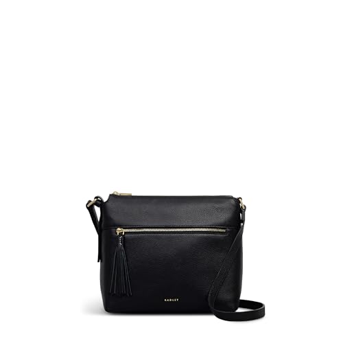 RADLEY London Fountain Mews Women's Leather Small Ziptop Crossbody, Black