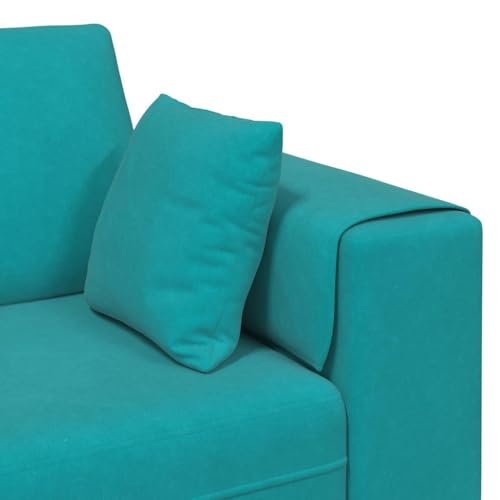 Sofá turquesa amplio de 250 cm para renovar el salón con confort 8