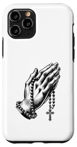 Catholic Rosary Beads Praying Hands Christian Religion �X�}�z�P�[�X iPhone 11 Pro �p