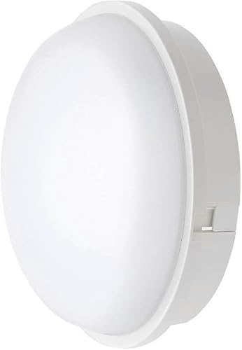 Joyhappst Image Color Round Led Wall Lamp Ceiling Light Sconce Lighting Fixture, 20W 4000K 1600Lm Ip65, Compatible With Indoor And Outdoor - White