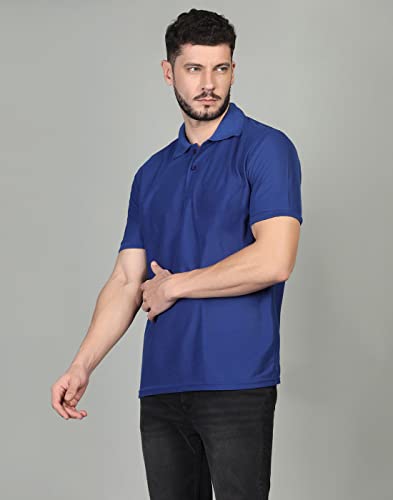 Image of INKKR Men's Casual Polo Neck Half Sleeve Solid T-Shirt (Pack-3)